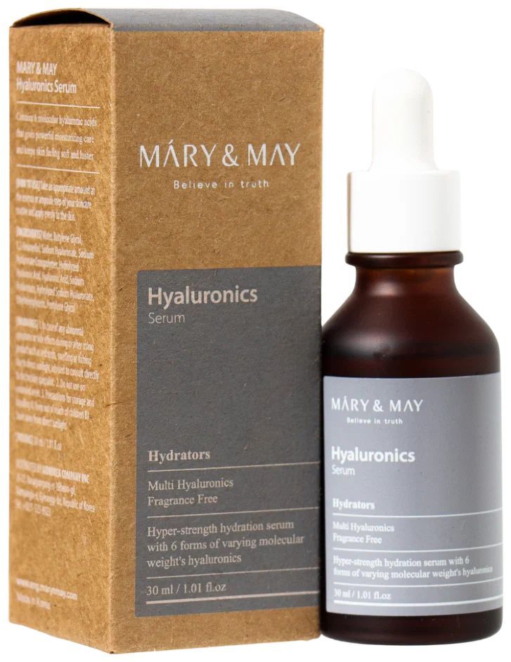 MARY&MAY Hyaluronics Serum, сыворотка с гиалуроновой кислотой, 30 мл