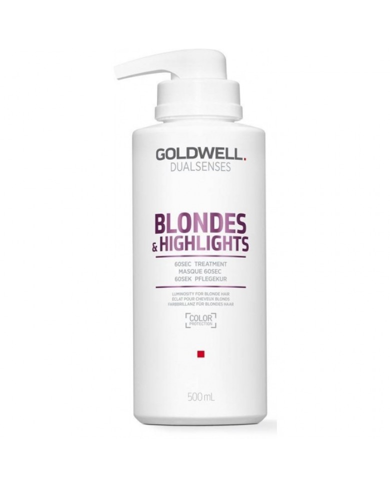 Dualsenses Blondes & Highlights 60 sec treatment / Маска 60 секунд для осветлённых волоc 500 мл