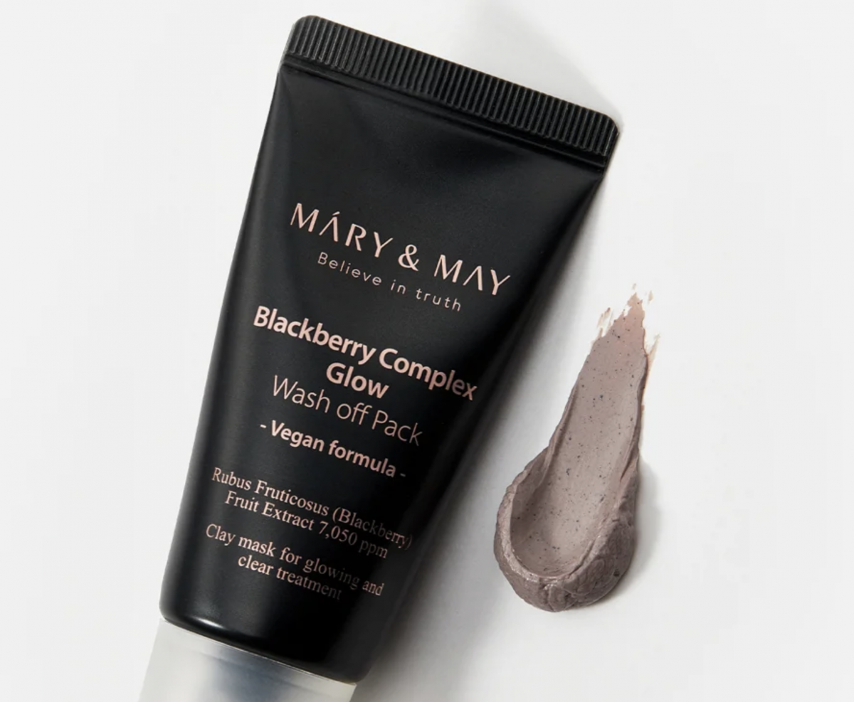 MARY&MAY Blackberry Complex Glow Wash Off Pack, маска для лица с ежевичным комплексом, 30 мл