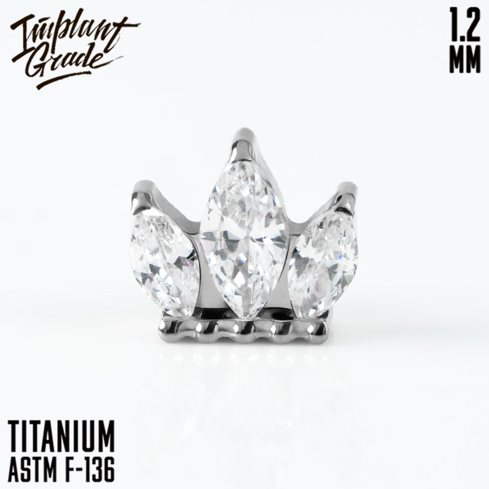 Накрутка Daylight (для основ 1.2 мм, Прозрачный, Титан ASTM F-136)