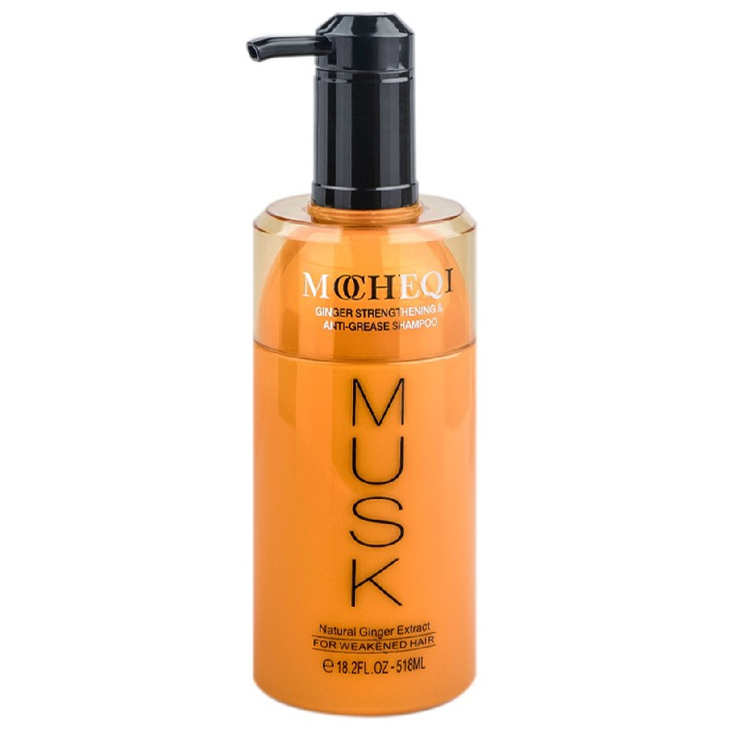 Mocheqi Musk Ginger Strengthening Shampoo шампунь тонизирующий с натур. экстрактом имбиря, 518 мл