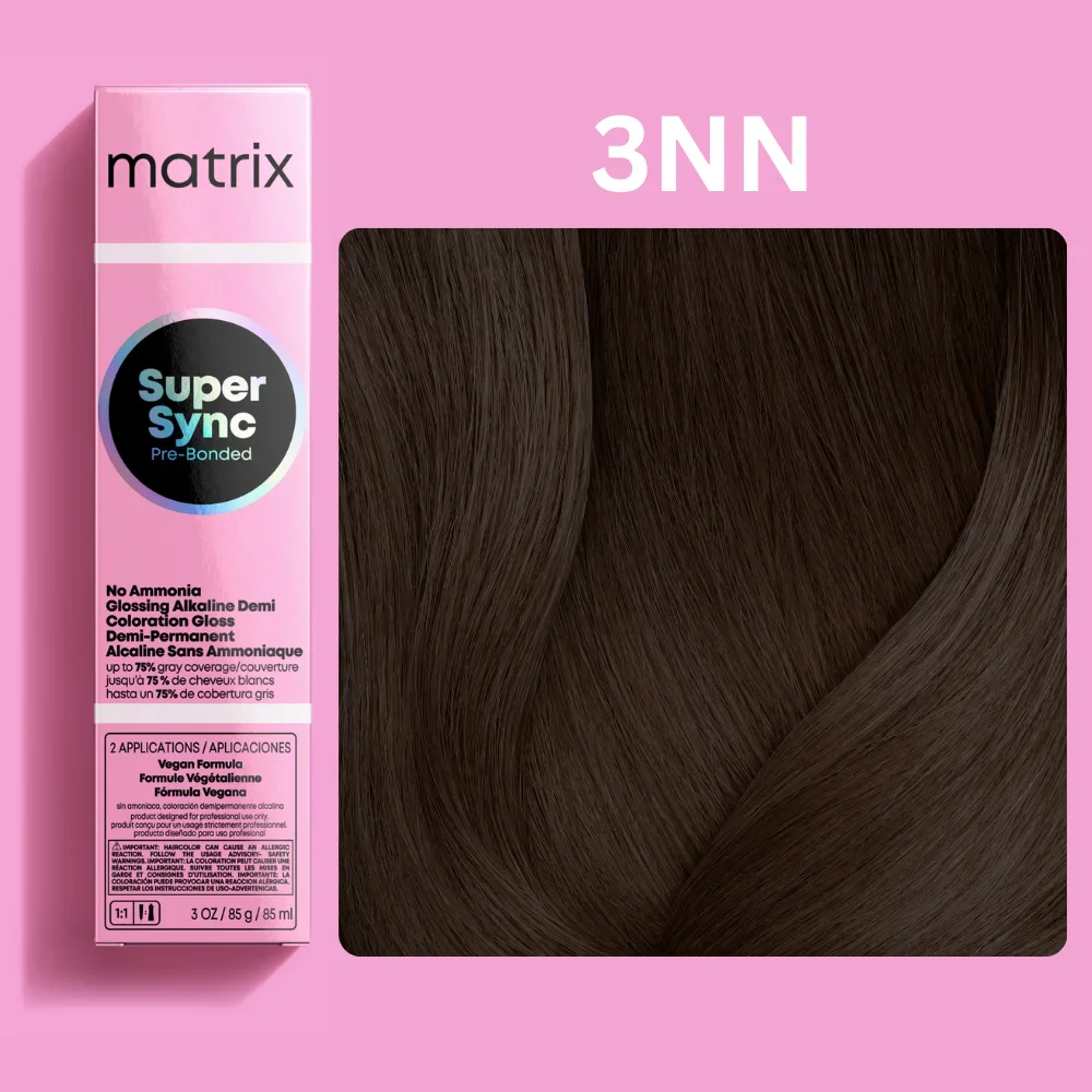 MATRIX Super Sync 3NN Крем-краска тёмный шатен глубокий натуральный, 90 мл MATRIX Super Sync 3NN Крем-краска тёмный шатен глубокий натуральный, 90 мл