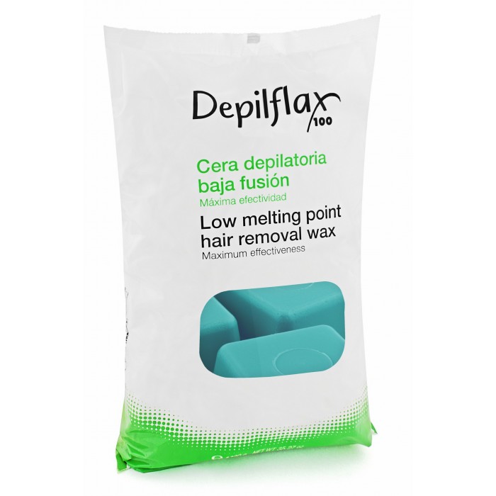 Depilflax: Воск горячий в брикетах, в пакете Синий Азуленовый 1000 гр