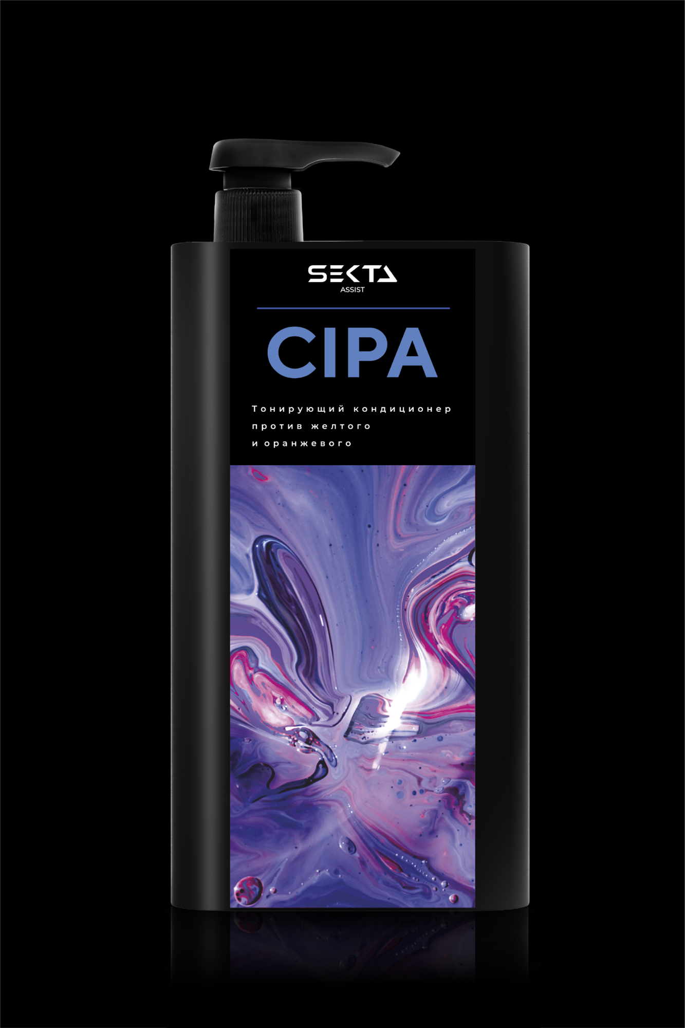 Hair Sekta Assist CIPA Conditioner кондиционер нейтрализующий теплые оттенки, 1000 мл