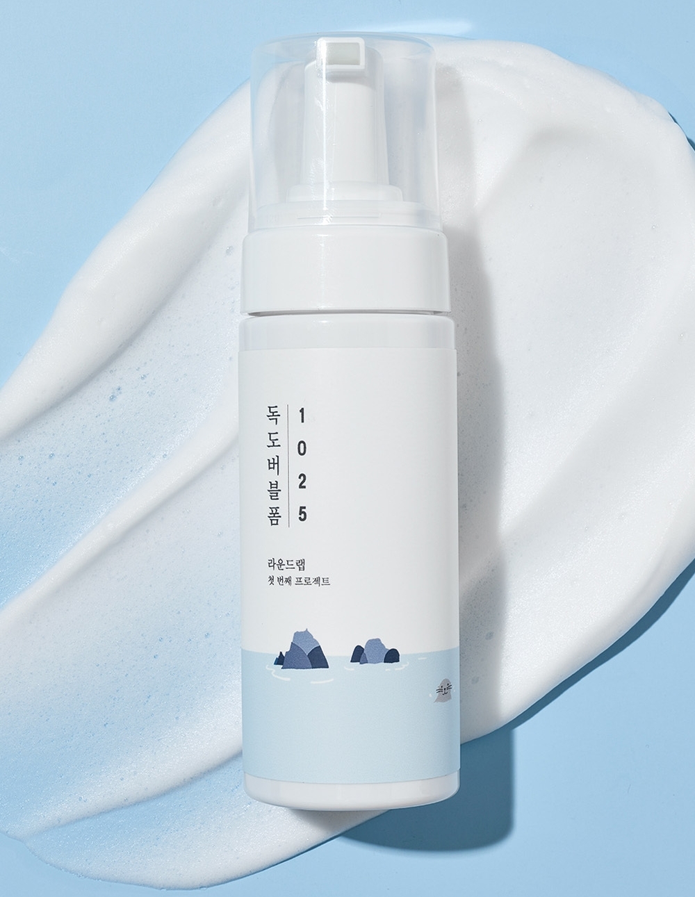 Пенка очищающая пузырьковая с морской водой/ Round Lab 1025 Dokdo Bubble Foam/ 150 ml