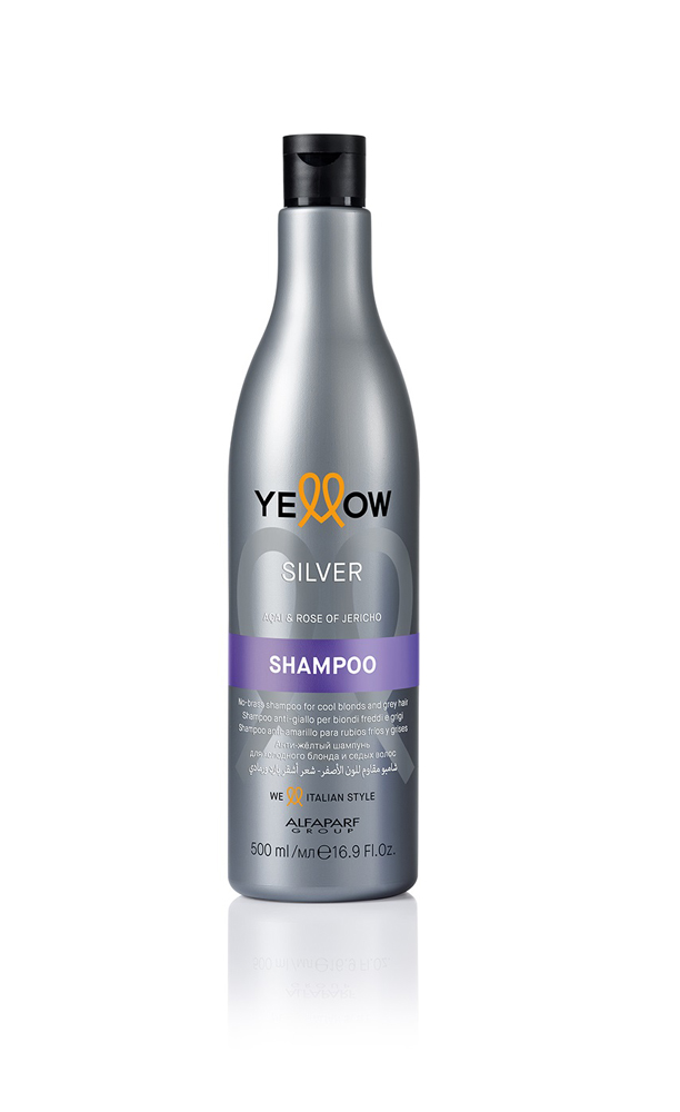 Анти-желтый шампунь для блонда и седых волос YELLOW SILVER SHAMPOO, 500 мл, 19482