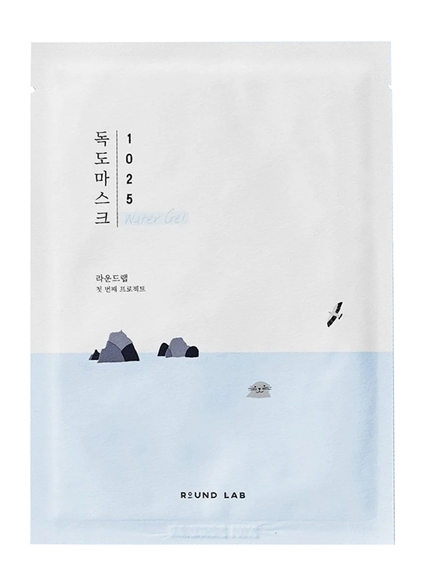 Маска тканевая для глубокого увлажнения/ Round Lab 1025 Dokdo Hydrating Water Gel Mask/ 1 шт