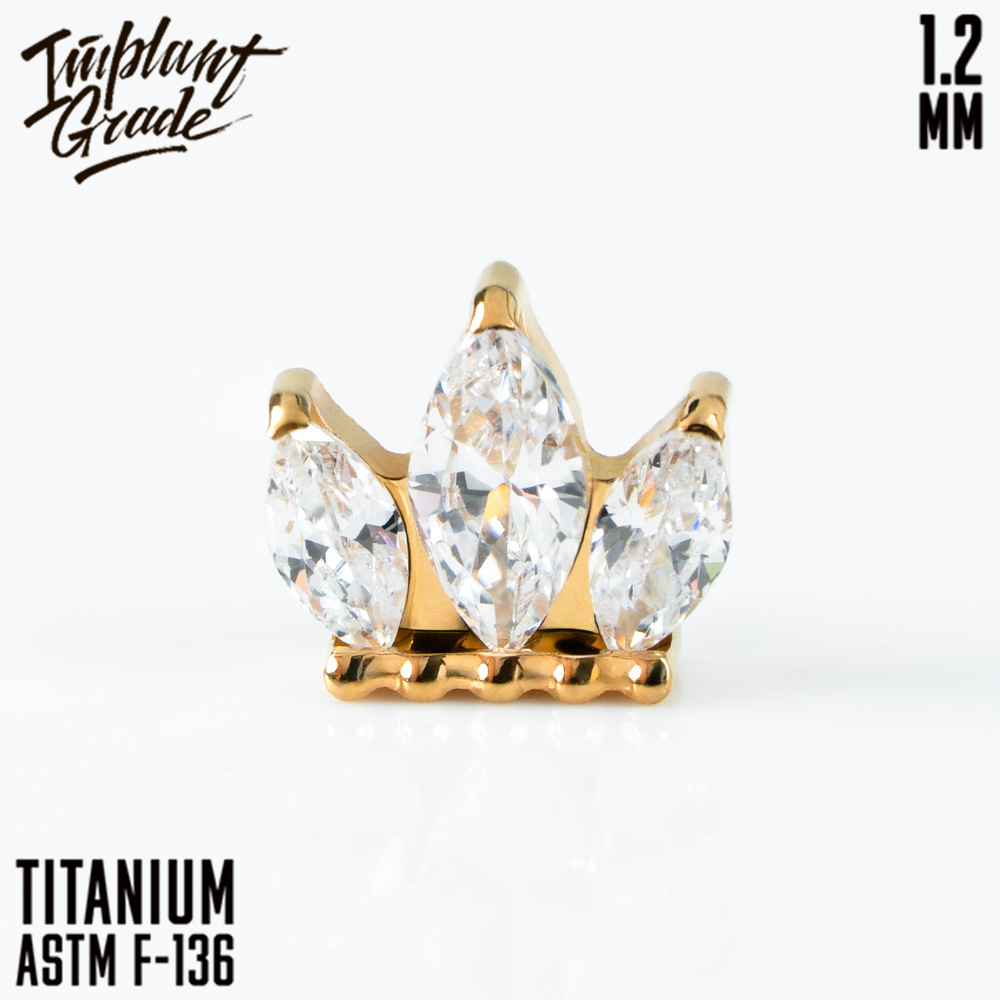 Накрутка Daylight (для основ 1.2 мм, ЗОЛОТОЙ, Титан ASTM F-136)