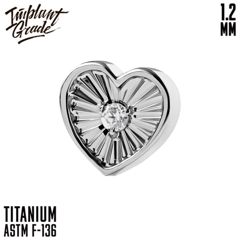 Накрутка Doll's Heart 1.2 мм титан (для основ 1.2 мм, Прозрачный, Серебристо-белый, Ти