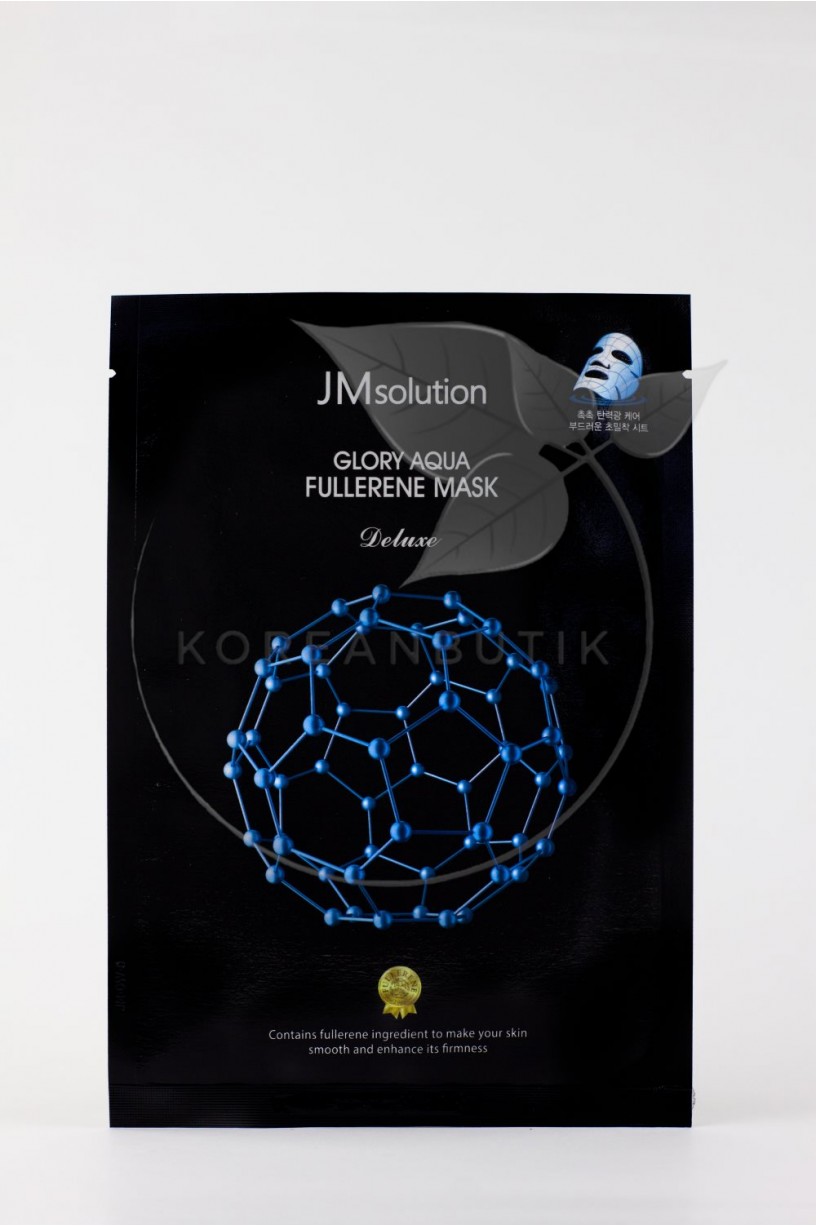 JMsolution Glory Aqua Fullerene Mask, маска тканевая антиоксидантная с фуллереном и пептидами, 1 шт