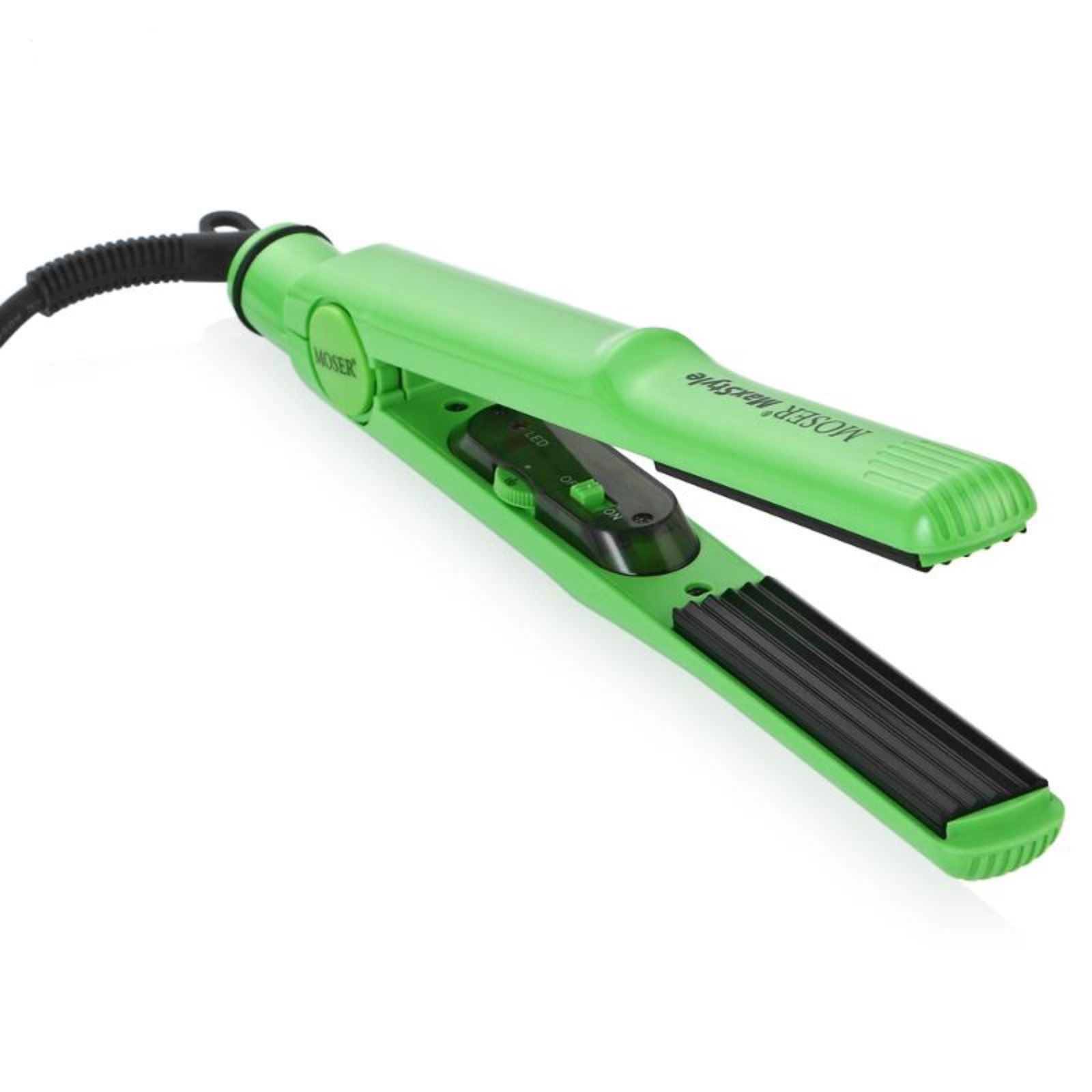 Moser Crimper MaxStyle Green Профессиональные щипцы с пластинами гофре цвет: зелёный 4415-0050