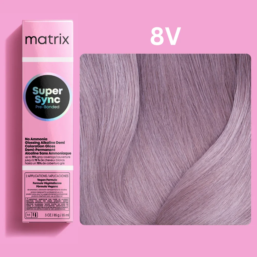 MATRIX Super Sync 8V Крем-краска светлый блондин перламутровый, 90 мл MATRIX Super Sync 8V Крем-краска светлый блондин перламутровый, 90 мл