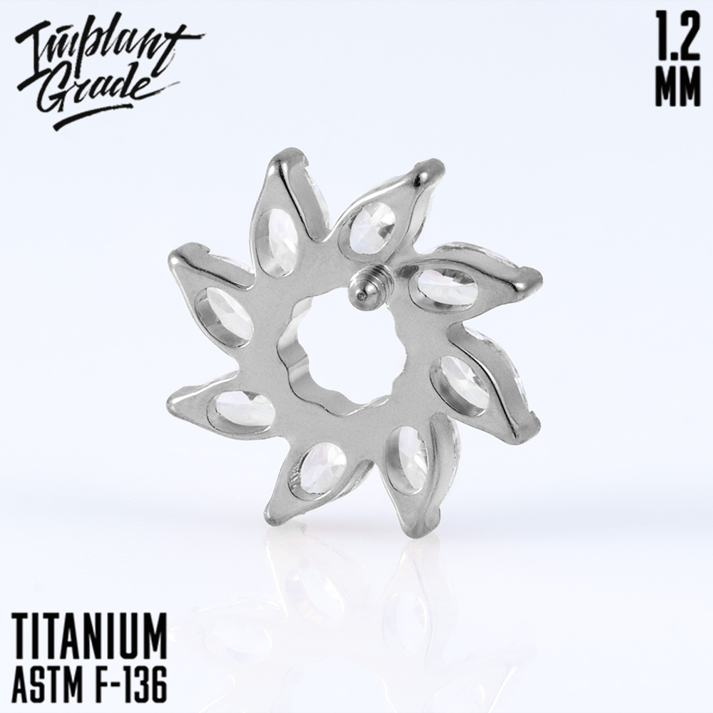 Накрутка Laurel 1.2 мм титан (для основ 1.2 мм, Серебристо-белый, Титан ASTM F-136)