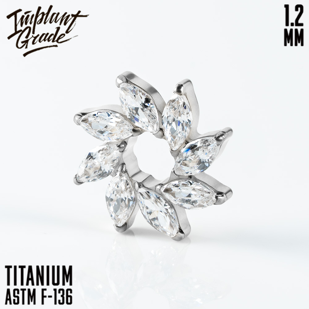 Накрутка Laurel 1.2 мм титан (для основ 1.2 мм, Серебристо-белый, Титан ASTM F-136)