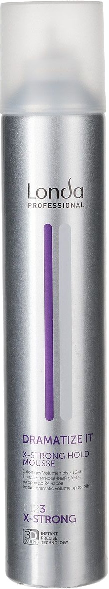 Londa Dramatize It X-Strong Hold Mousse Пена для укладки волос экстрасильной фиксации, 500 мл