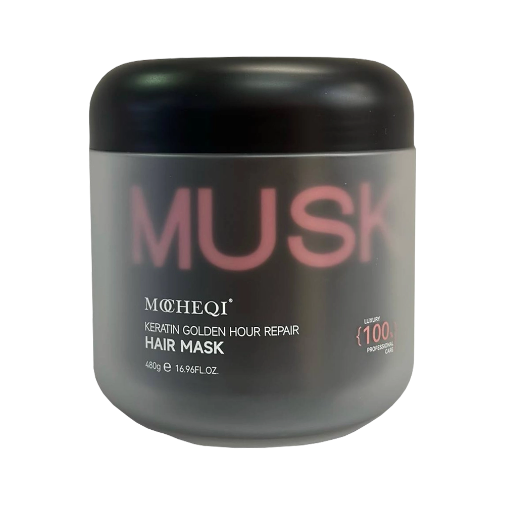 Mocheqi Musk Keratin Golden Hour Repair Mask, кератиновая маска с аминокислотами, 480г