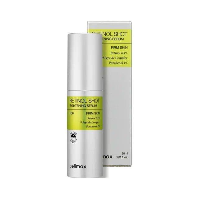 CELIMAX Retinol Shot Tightening Serum, сыворотка подтягивающая с ретинолом и микроиглами, 30 мл