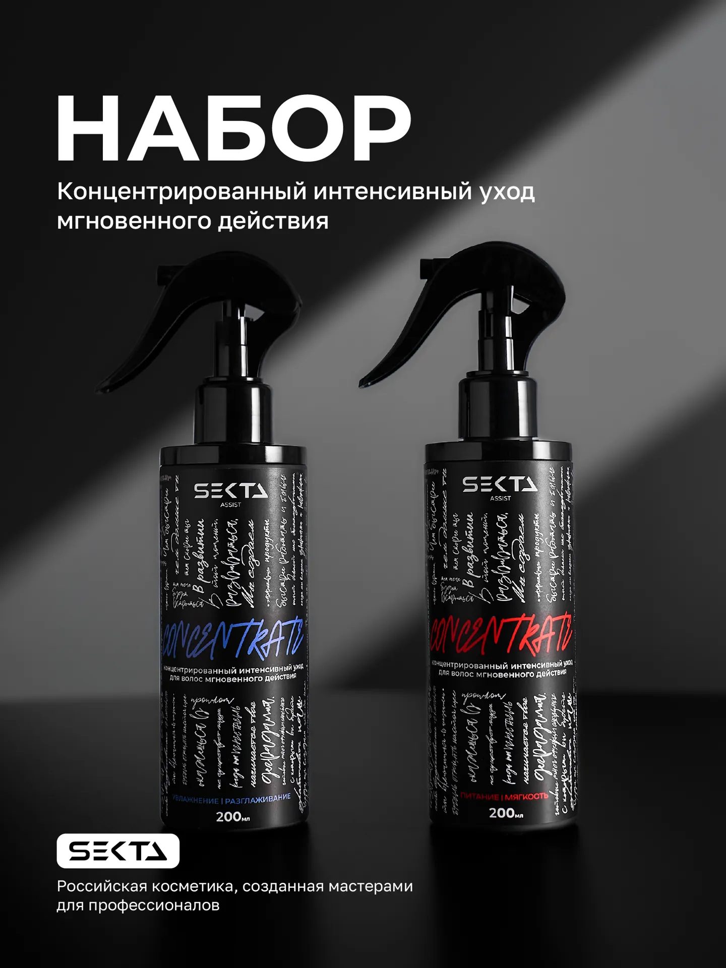 Hair Sekta CONCENTRATE: набор (2 × 200 мл)