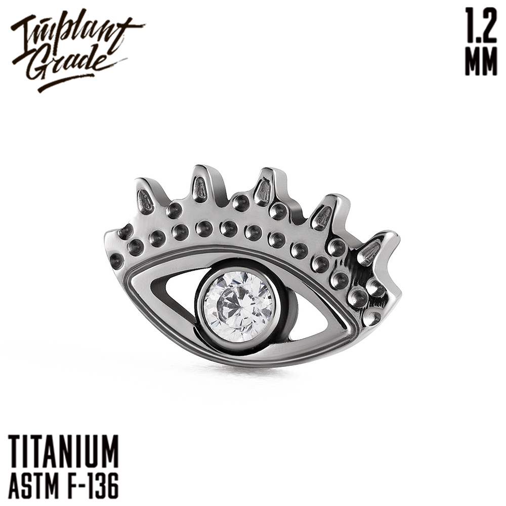 Накрутка Eye 1.2 мм титан (для основ 1.2 мм, Прозрачный, Титан ASTM F-136)
