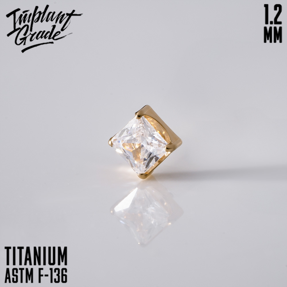 Накрутка Cube Gold 1.2 мм титан (для основ 1.2 мм, Прозрачный, Титан ASTM F-136)