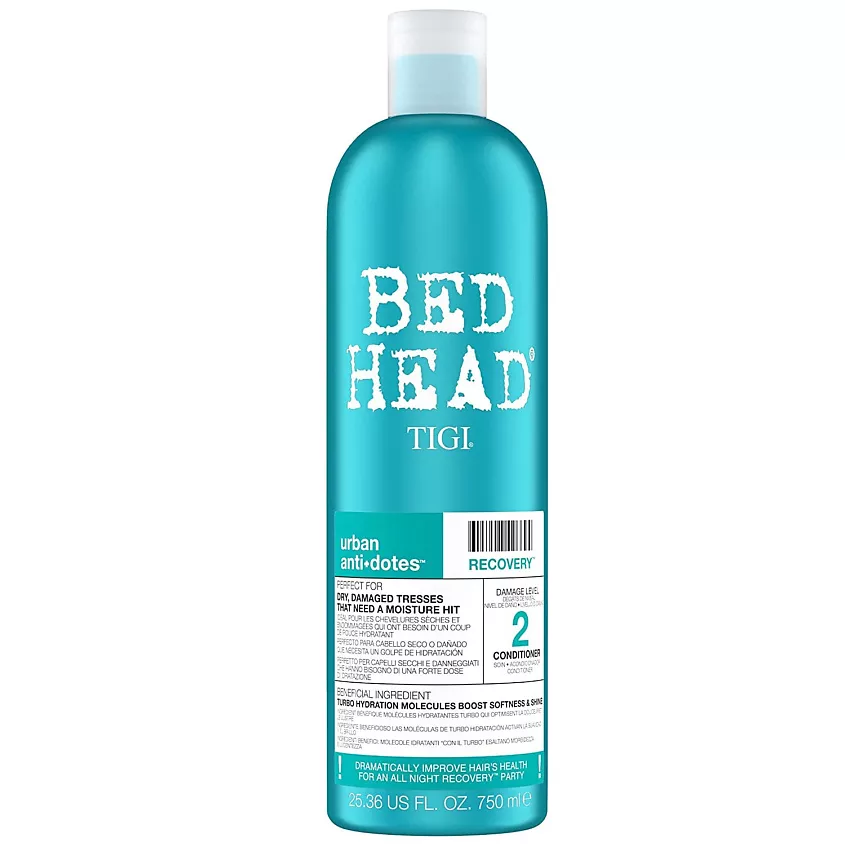 Tigi Bed Head Urban Anti+dotes Recovery Кондиционер для поврежденных волос Уровень 2, 750 мл