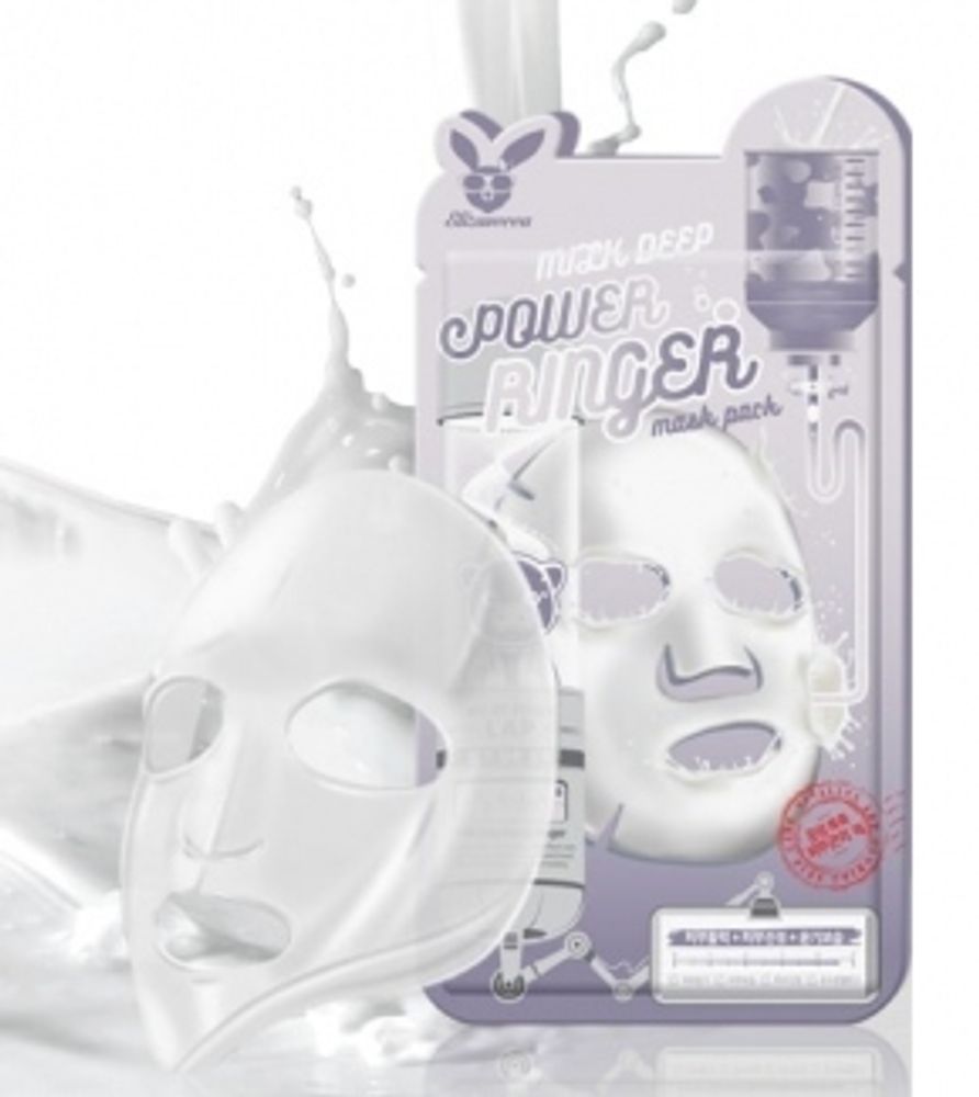 ELIZAVECCA Milk Deep Power Ringer Mask, маска тканевая с молоком, 23 мл