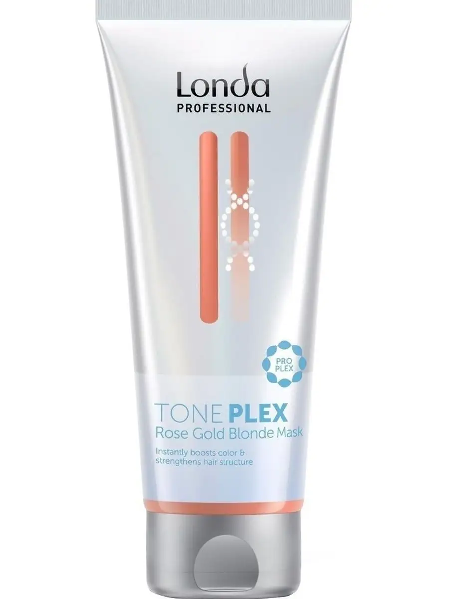 Londa TonePlex Rose Gold Blonde Mask Маска для волос оттенка золотисто-розовый блонд, 200 мл