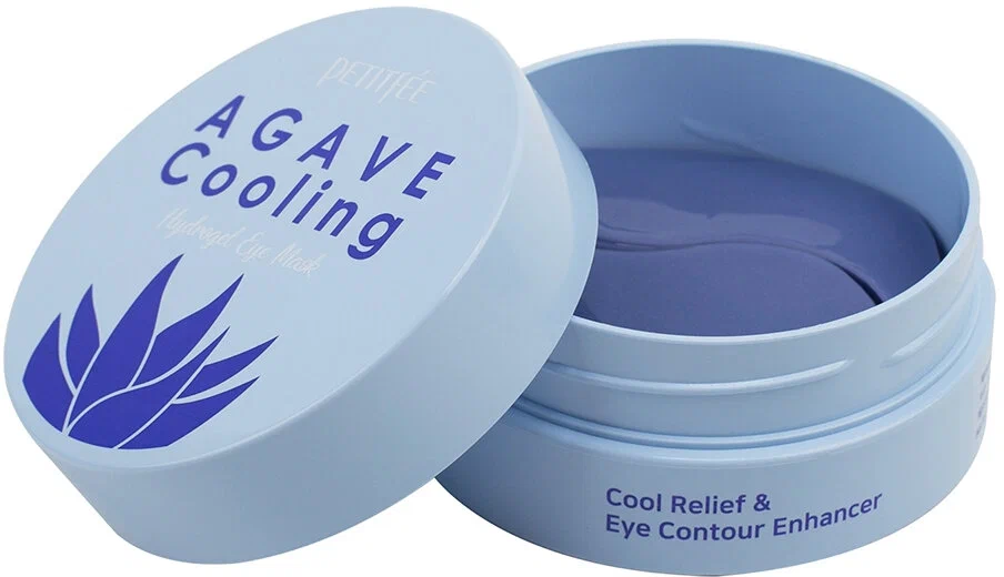 PETITFEE Agave Cooling Hydrogel Eye Patch, патчи охлаждающие с экстрактом агавы, 60 шт