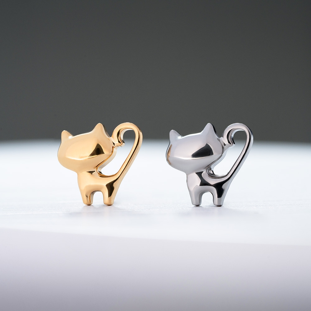 Накрутка Kitten Gold 1.2 мм титан (для основ 1.2 мм, Золотой, Титан ASTM F-136)