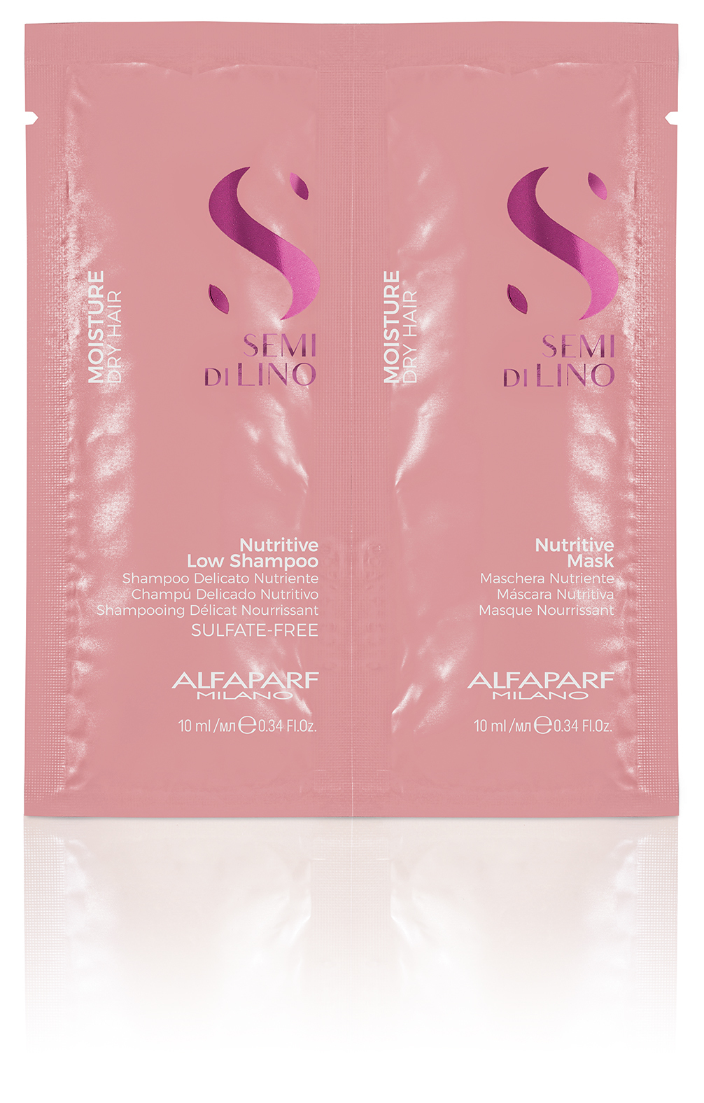 Alfaparf Semi Di Lino Moisture Nutritive Low Shampoo + Mask (пробник)