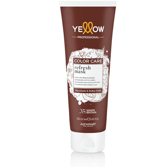 Пигментированная маска .35 (золотисто-махагоновый) YE COLOR CARE REFRESH MASK, 250 мл YELLOW 25636