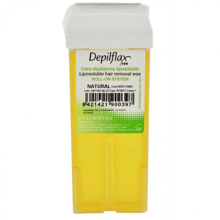 Depilflax: Воск в картридже Natural (прозрачный) 110 гр