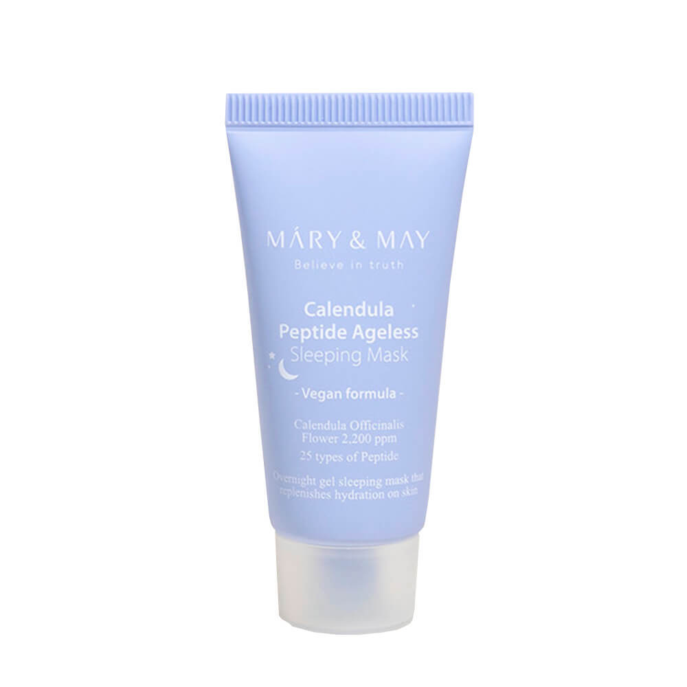 MARY&MAY Calendula Peptide Ageless Sleeping Mask, ночная маска с календулой и пептидами, 30 мл