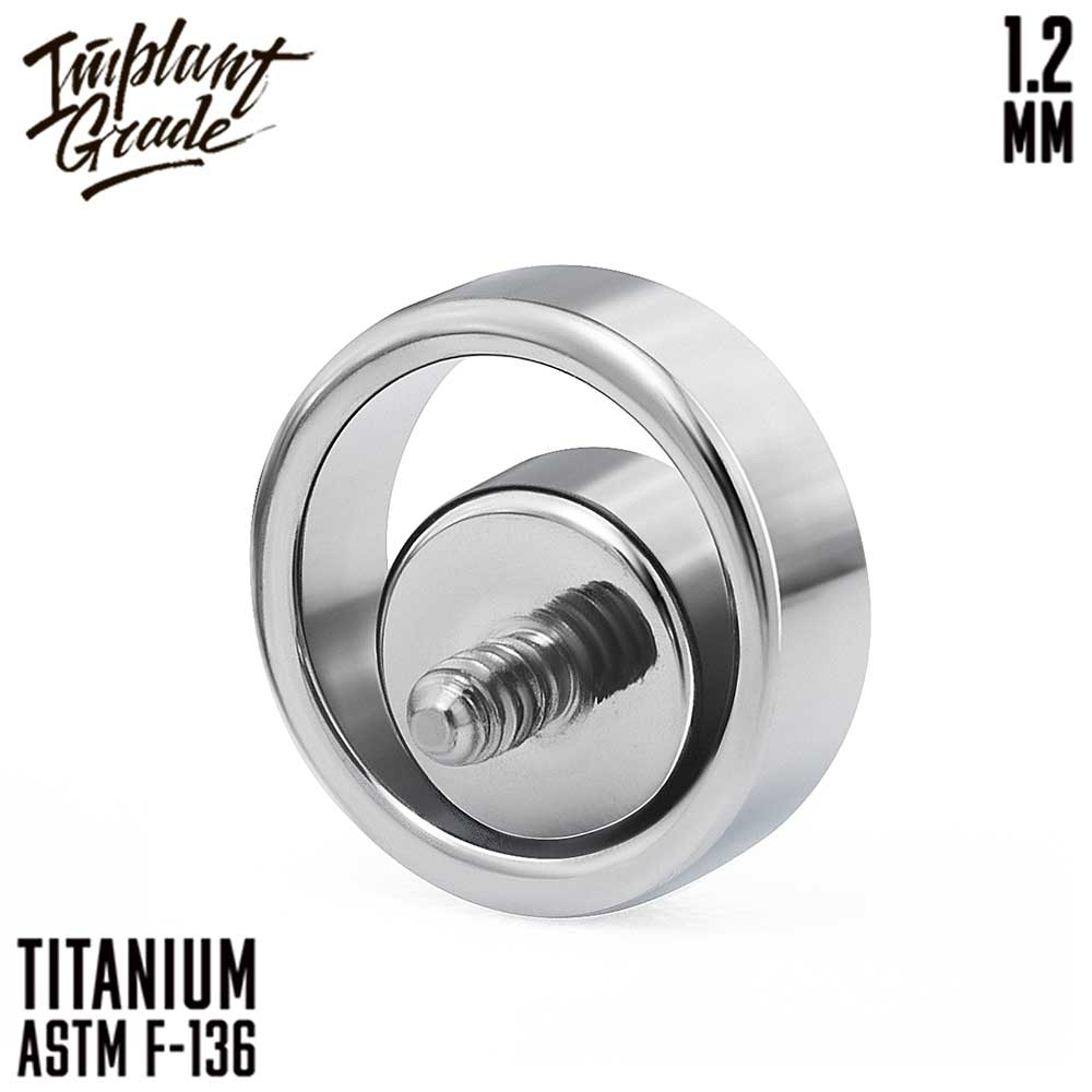Накрутка Point 1.2 мм титан (для основ 1.2 мм, Прозрачный, Титан ASTM F-136)