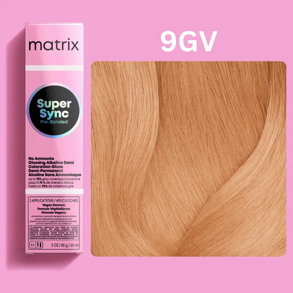 MATRIX Super Sync 9GV Крем-краска очень светлый блондин золотистый перламутровый, 90 мл MATRIX Super Sync 9GV Крем-краска очень светлый блондин золотистый перламутровый, 90 мл