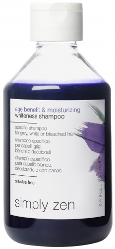 Шампунь для седых и осветлённых волос / age benefit & moisturizing whiteness shampoo 250 мл