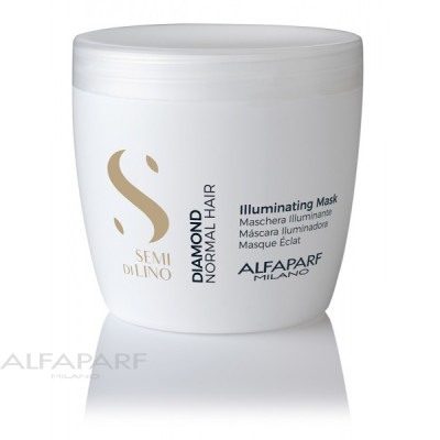 ALFAPARF Semi Di Lino Diamond Illuminating Mask / Маска для нормальных волос, придающая блеск 500 мл