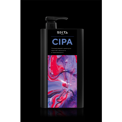 Hair Sekta Assist CIPA Shampoo шампунь нейтрализующий теплые оттенки, 1000 мл