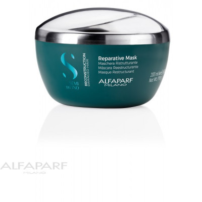 ALFAPARF Semi Di Lino Reconstruction Reparative Mask / Маска для поврежденных волос 200 мл