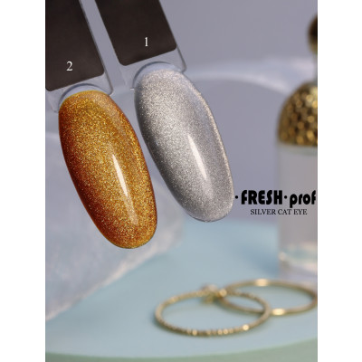 Гель-лак Fresh Prof Silver Cat Eye №01, 10 мл