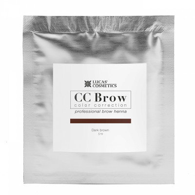 CC Brow Dark brown Хна для бровей в саше цвет темно-коричневый 5 гр
