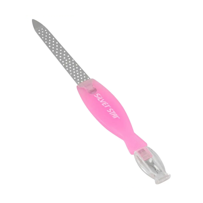 АТ 274 пилка металлическая 6" с триммером розовая