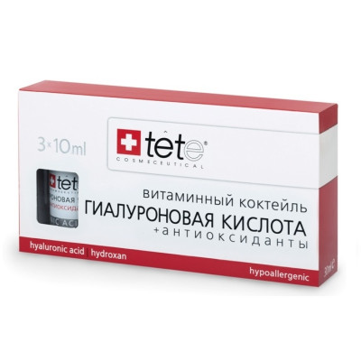 Гиалуроновая кислота + антиоксиданты / Hyaluronic acid + AHA, объем 30 мл (3х10 мл)