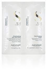 Alfaparf Semi Di Lino Diamond Illuminating Low Shampoo + Mask (пробник)