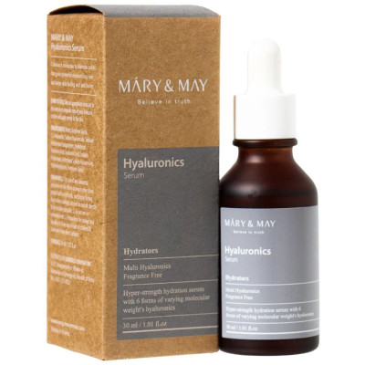 Сыворотка антивозрастная с пептидным комплексом/ MARY&MAY 6 Peptide Complex Serum/ 30 мл