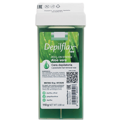 Depilflax: Воск в картридже Aloe Vera (прозрачный) 110 гр