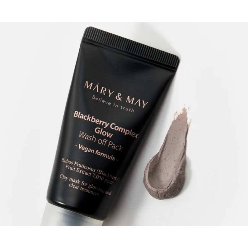 MARY&MAY Blackberry Complex Glow Wash Off Pack, маска для лица с ежевичным комплексом, 30 мл