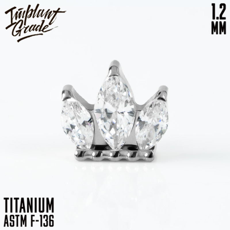 Накрутка Daylight (для основ 1.2 мм, Прозрачный, Титан ASTM F-136)