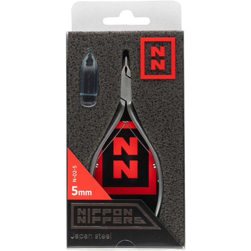 Nippon Nippers. Кусачки для кутикулы. Лезвие 5 мм. Двойная пружина. Матовые. NN_N-02-5