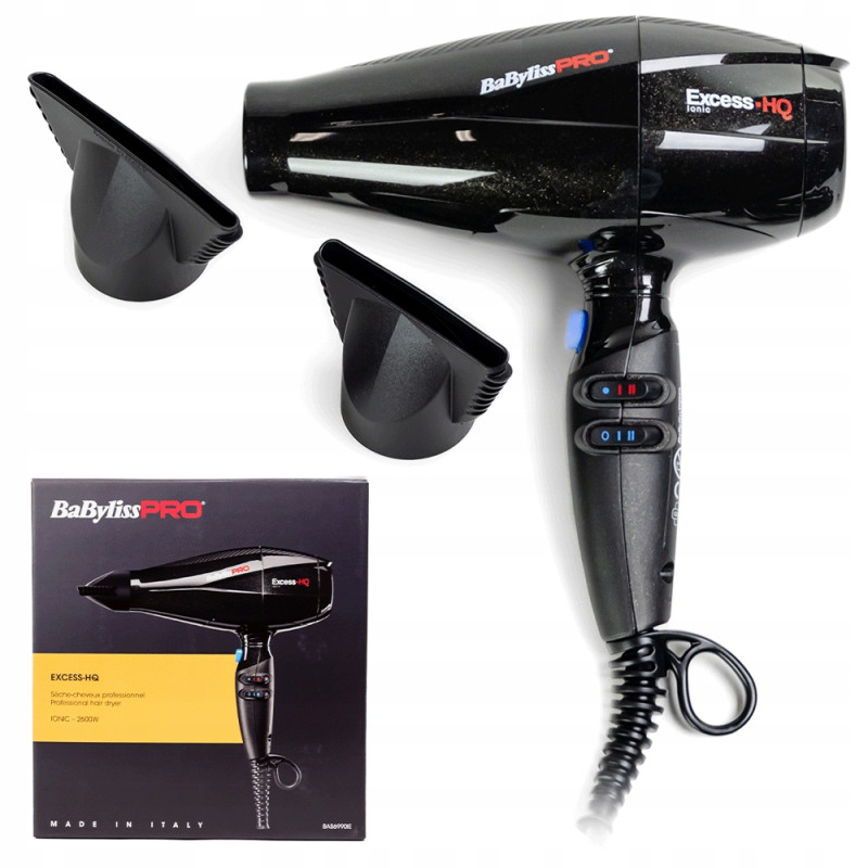 Фен BaByliss Pro Excess-HQ Ionic, 2600 Вт, BAB6990IE